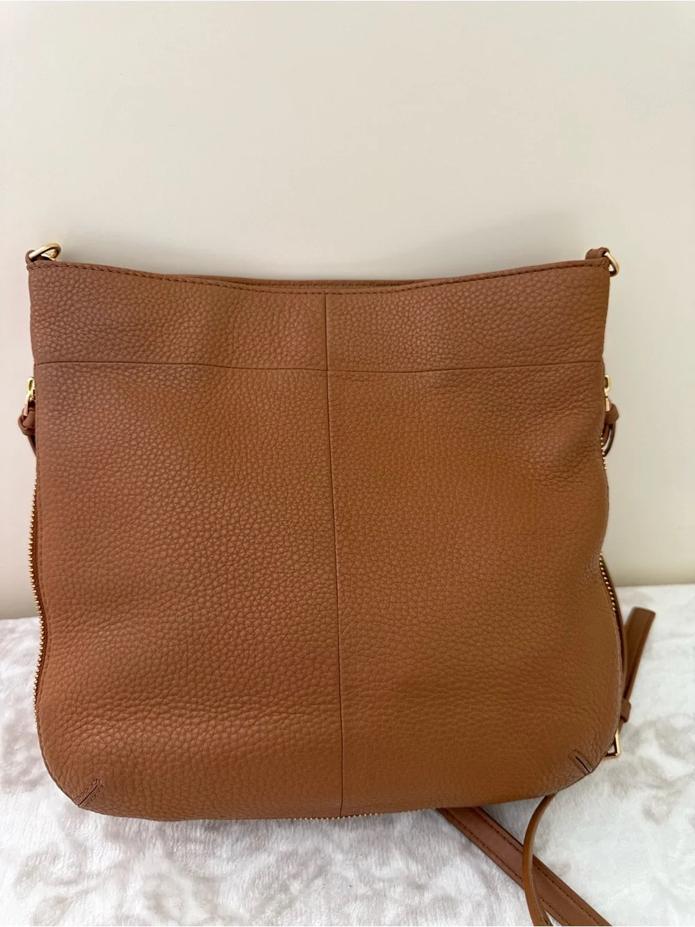 Tory Burch Women's Ivy Pebbled Leather Convertible Shoulder Bag Crossbody